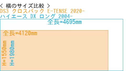 #DS3 クロスバック E-TENSE 2020- + ハイエース DX ロング 2004-